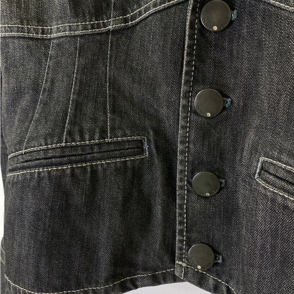 DKNY 00s Denim Cotton Blazer Jacket - Picture 12 of 12